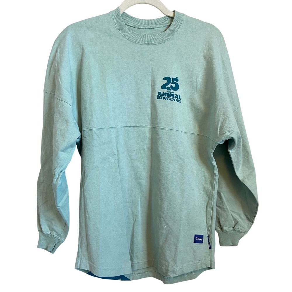 Disney‎ Animal Kingdom 25th Anniversary Spirit Jersey Top Teal Women's XS Kevin
